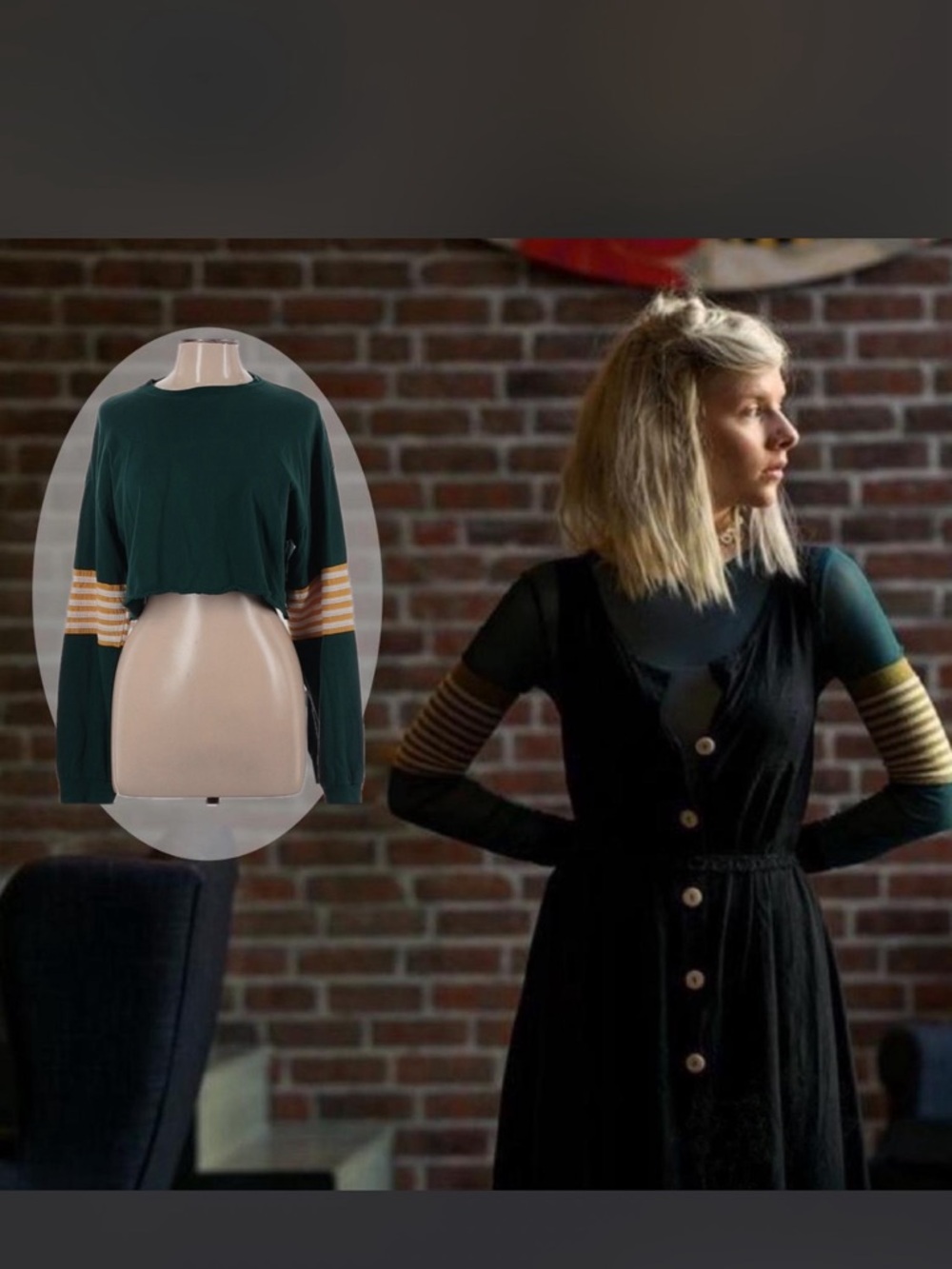 Lightweight Sweatshirt Crop Top